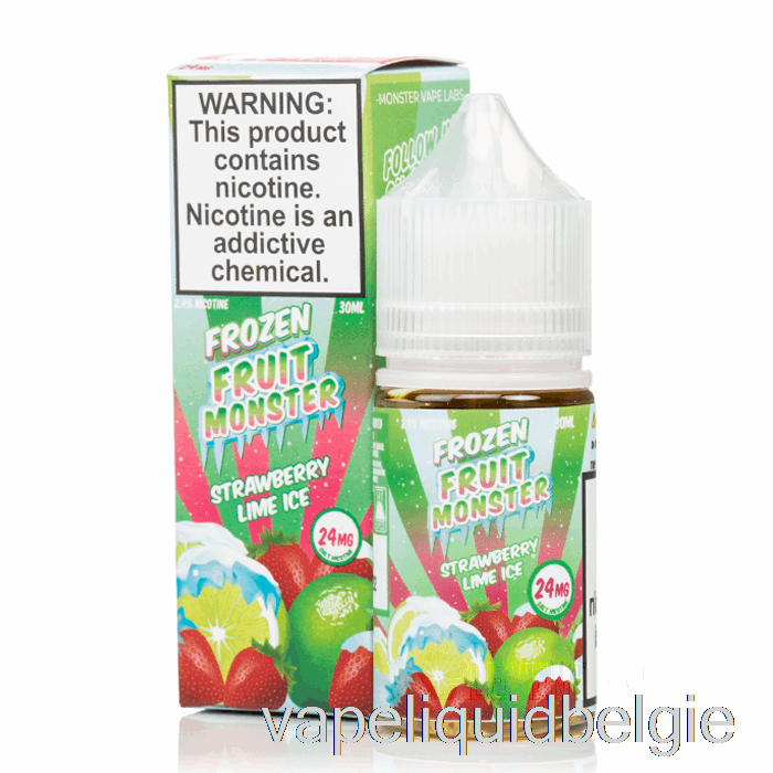 Vape België Ijs Aardbei Limoen - Bevroren Fruit Monsterzouten - 30ml 48mg